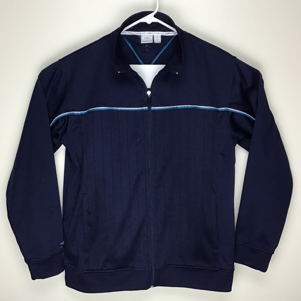 Umbro mens full zip long sleeve track jacket L